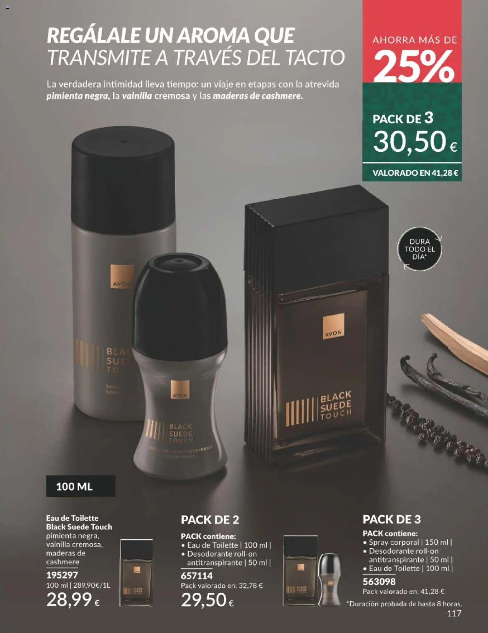 Catálogo AVON campaña 11 Black Friday │ válido desde el 01.11.2025 | Página: 117 | Productos: Eau de toilette, Desodorante, Antitranspirante, Spray corporal