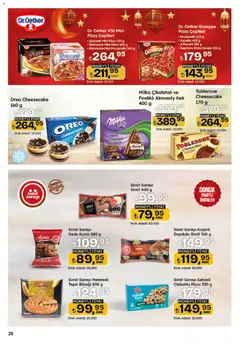 12.02.2026 tarihinden itibaren geçerli olan Migros kataloğu önizlemesi | Sayfa: 28 | Ürünler: Pizza, Simit, Tepsi