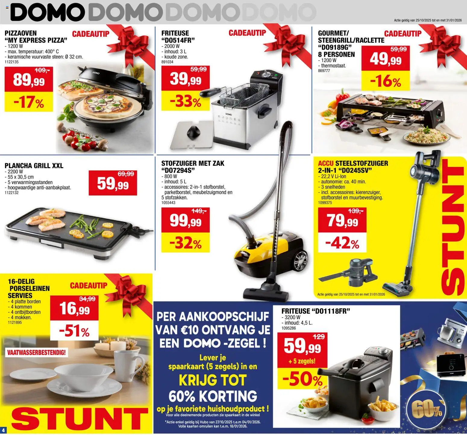 {H1} | Pagina: 4 | Producten: Zak, Stofzuiger, Friteuse, Servies