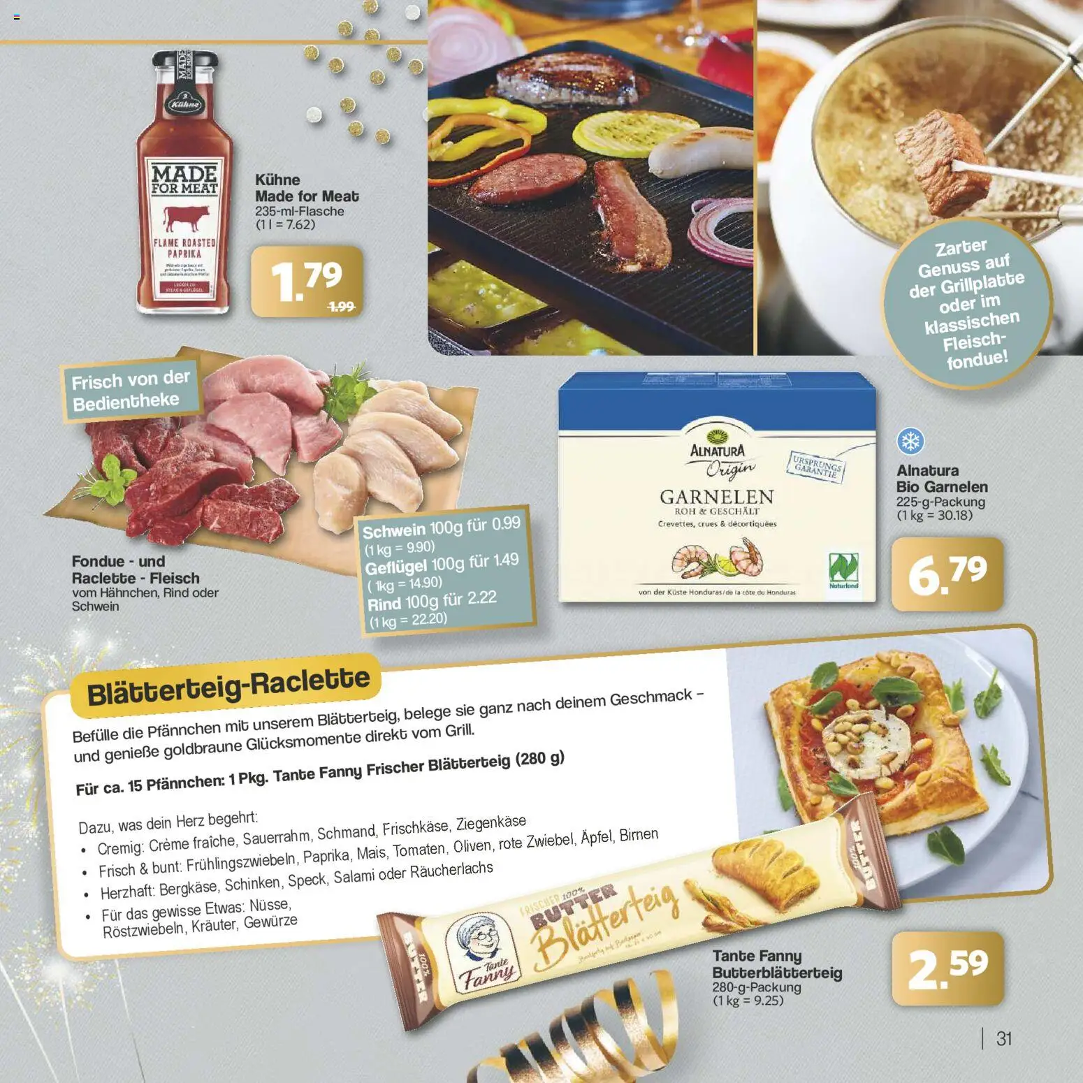 Famila Nordwest - Festliche Momente – gültig ab 24.11.2025 | Seite: 31 | Produkte: Creme, Gewürze, Fondue, Fleisch
