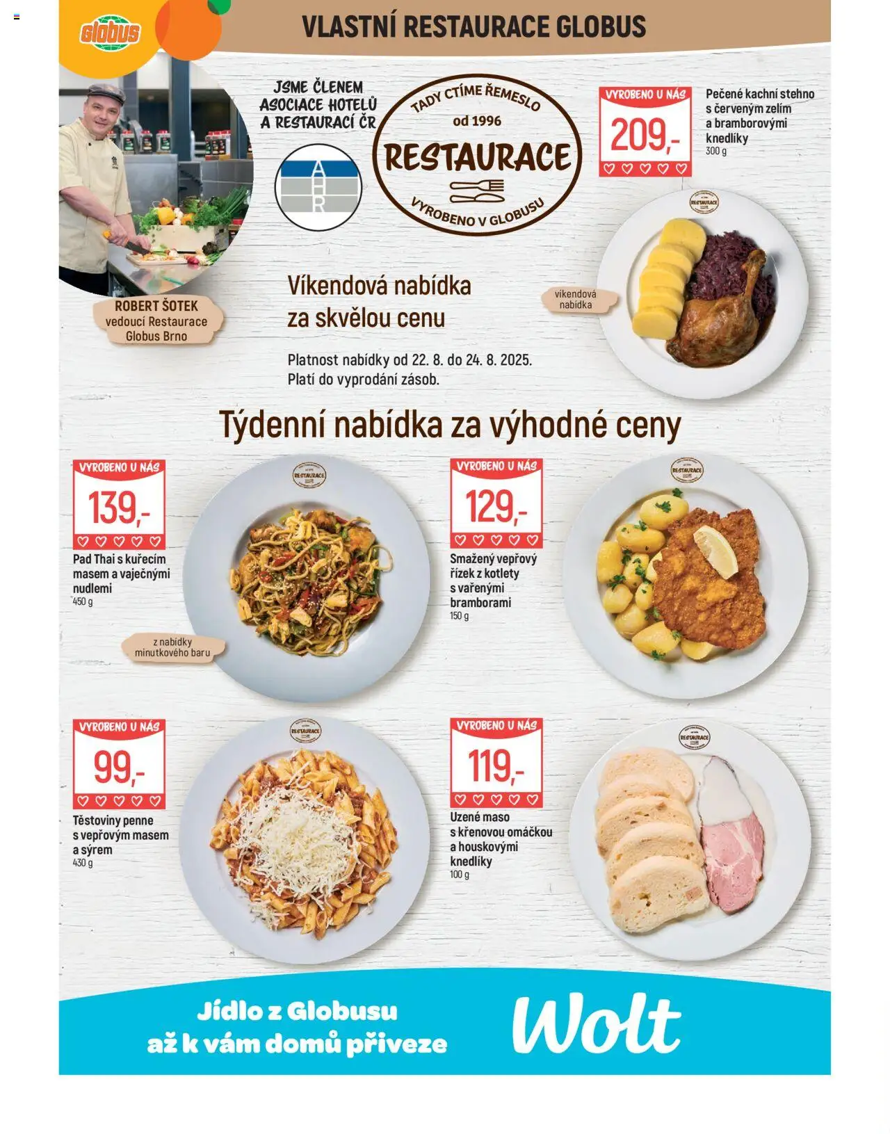 Globus leták - Brno od 20.08.2025 | Strana: 9 | Produkty: Penne, Globus, Těstoviny, Maso