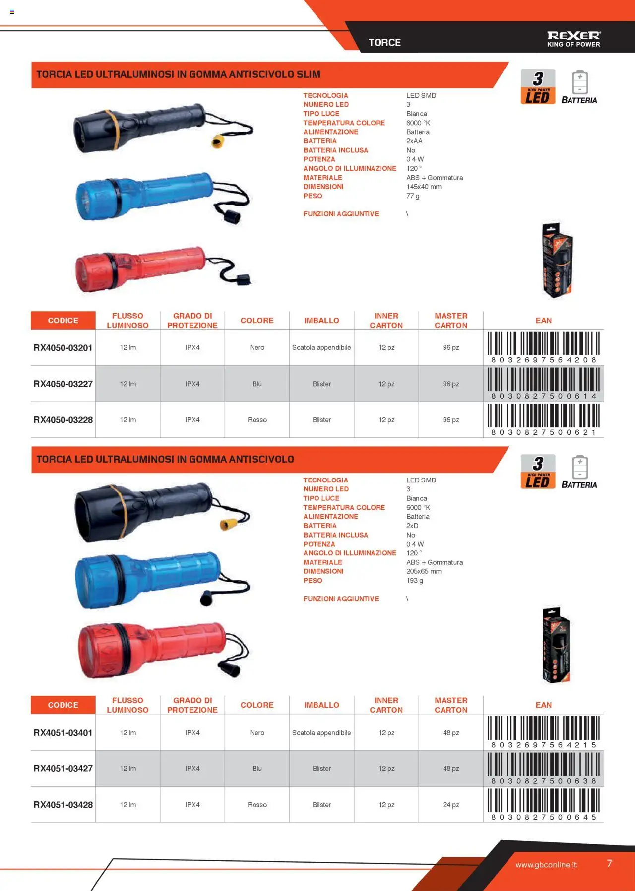 Volantino GBC del 31.05.2025 | Pagina: 7 | Prodotti: Torcia, Scatola, Batteria