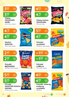 Pogląd oferty "Eurocash gazetka - Oferta Produktowa" - ważna od 05.03.2026 | Strona: 53 | Produkty: Ser żółty, Chipsy nachos, Nachos, Paluszki