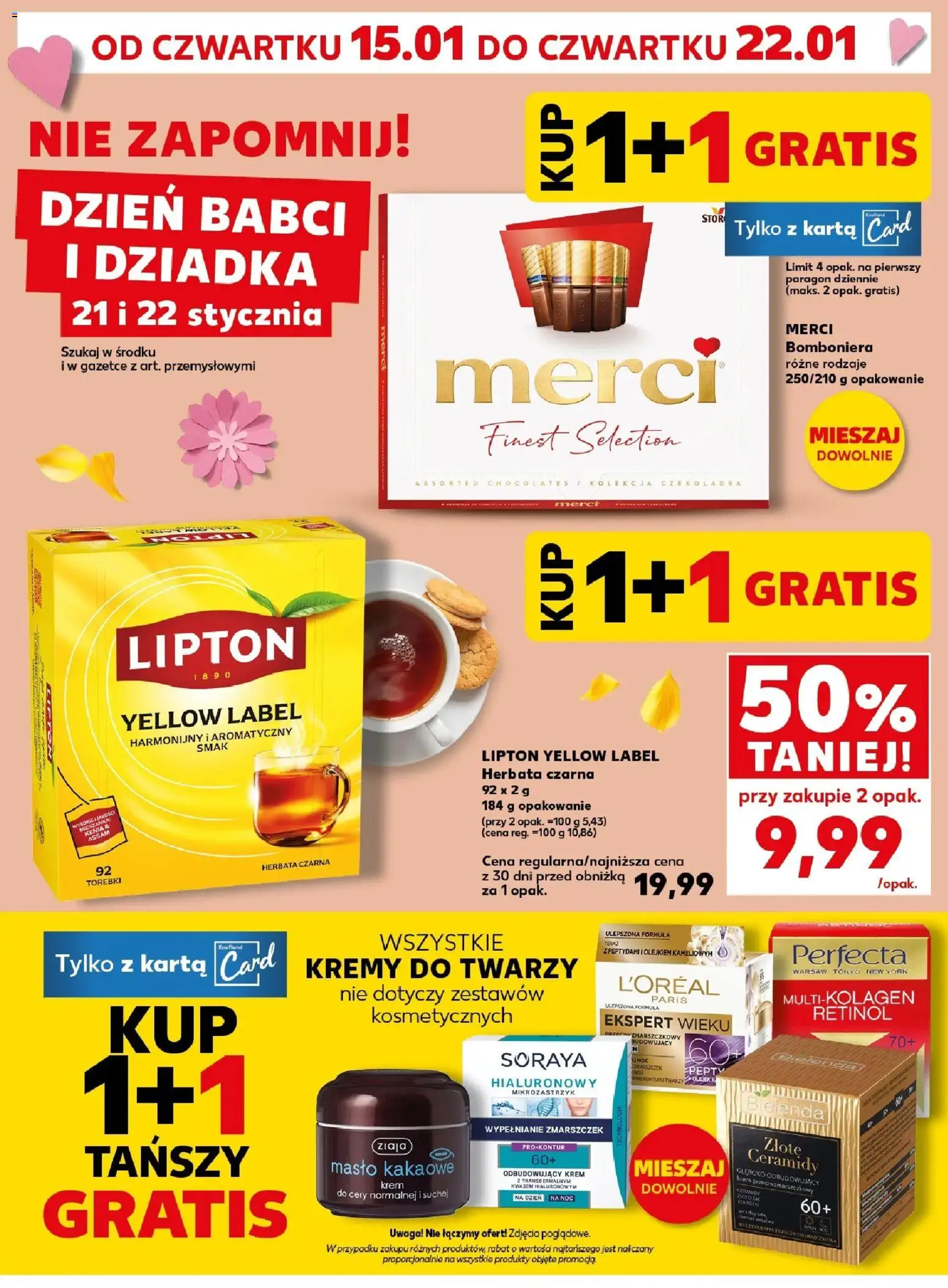 Kaufland gazetka - Super Sobota od 17.01.2026 | Strona: 5 | Produkty: Merci, Masło, Herbata, Torebki