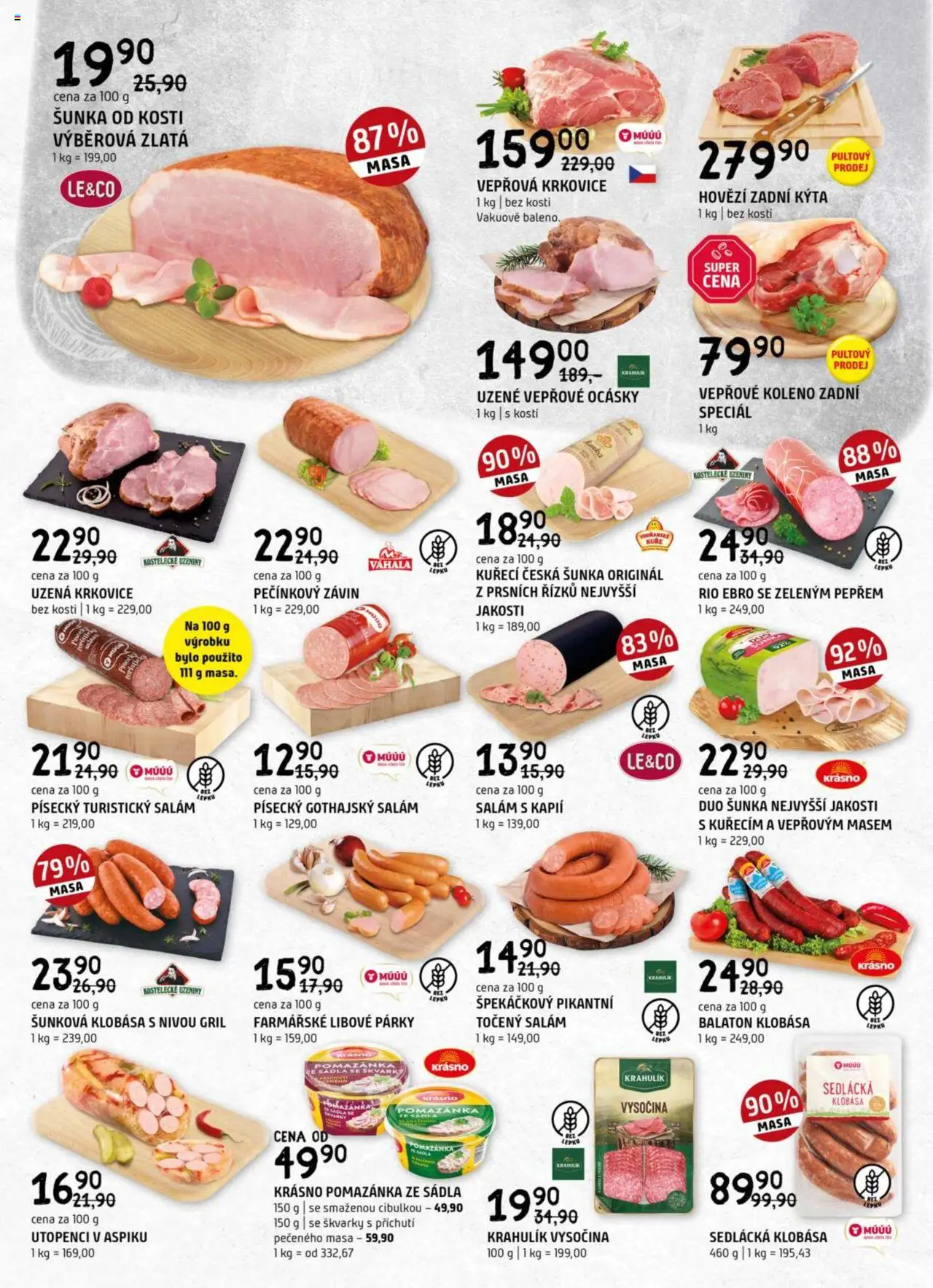 Terno leták od 11.06.2025 | Strana: 2 | Produkty: Točený salám, Utopenci, Krkovice bez kosti, Vysočina