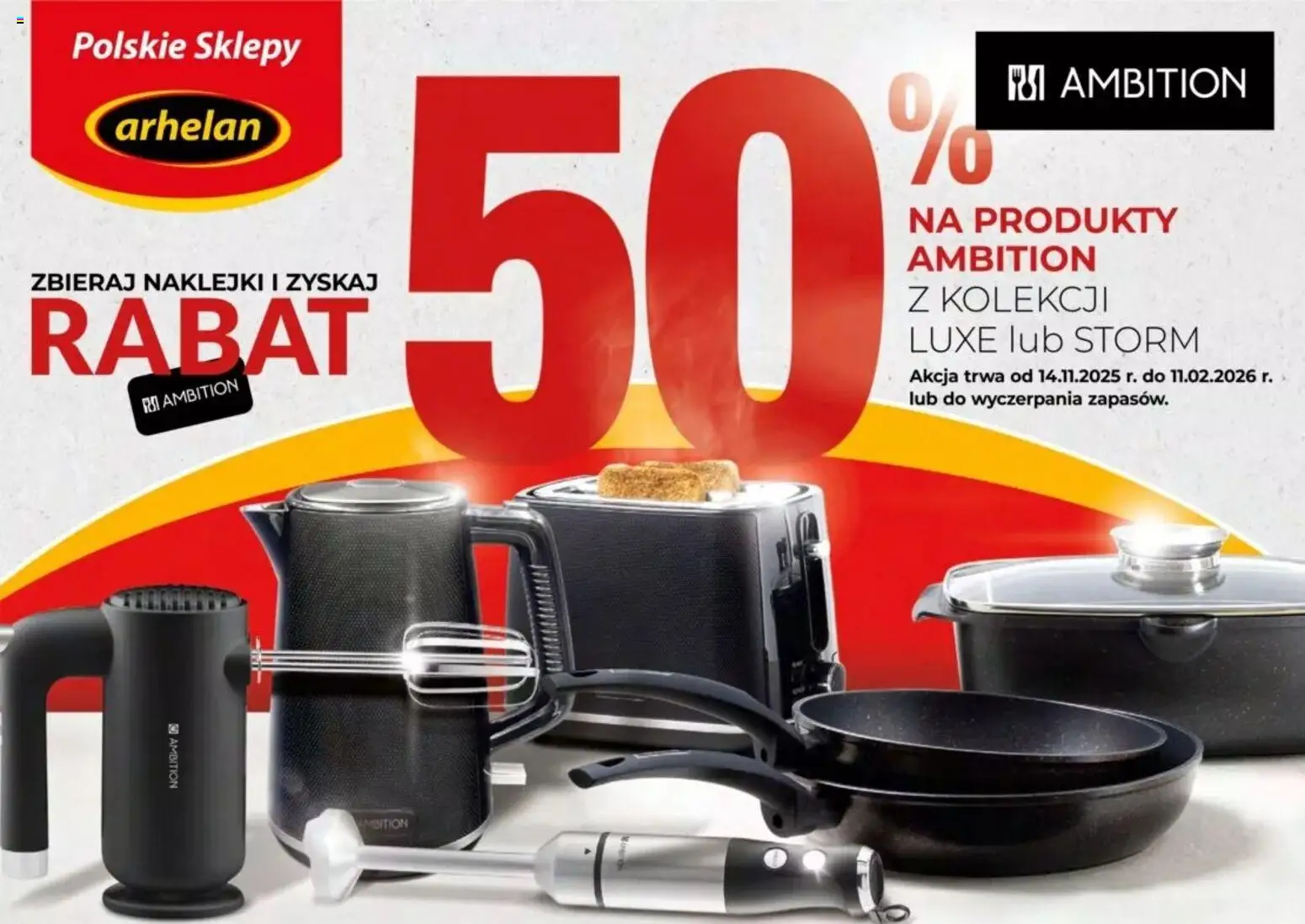 Arhelan Konkurs - Ambition od 14.11.2025 | Strona: 1 | Produkty: Naklejki