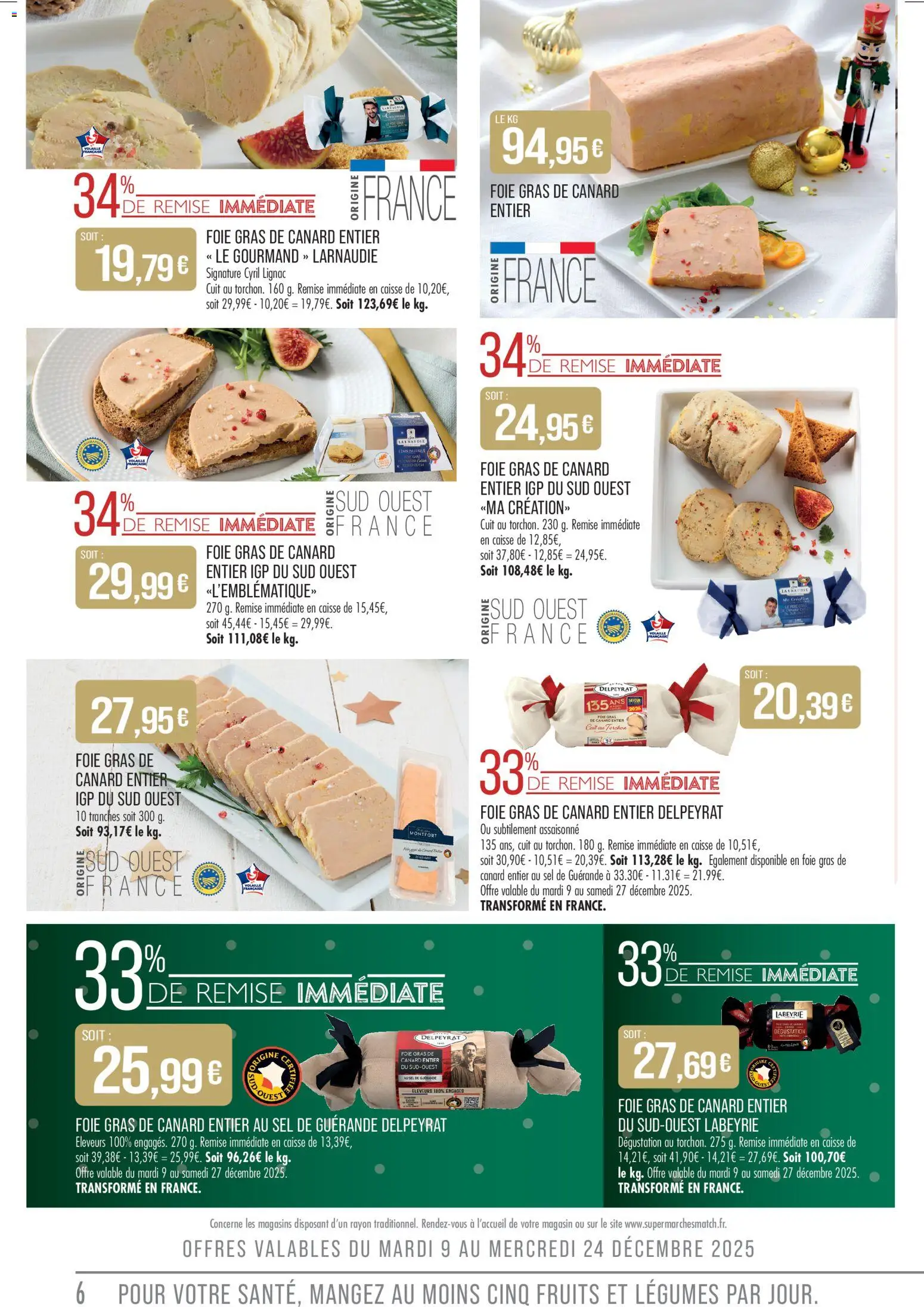 {H1} | Page: 6 | Produits: Foie Gras de Canard, Gras de canard entier, Foie gras de canard entier, Sel