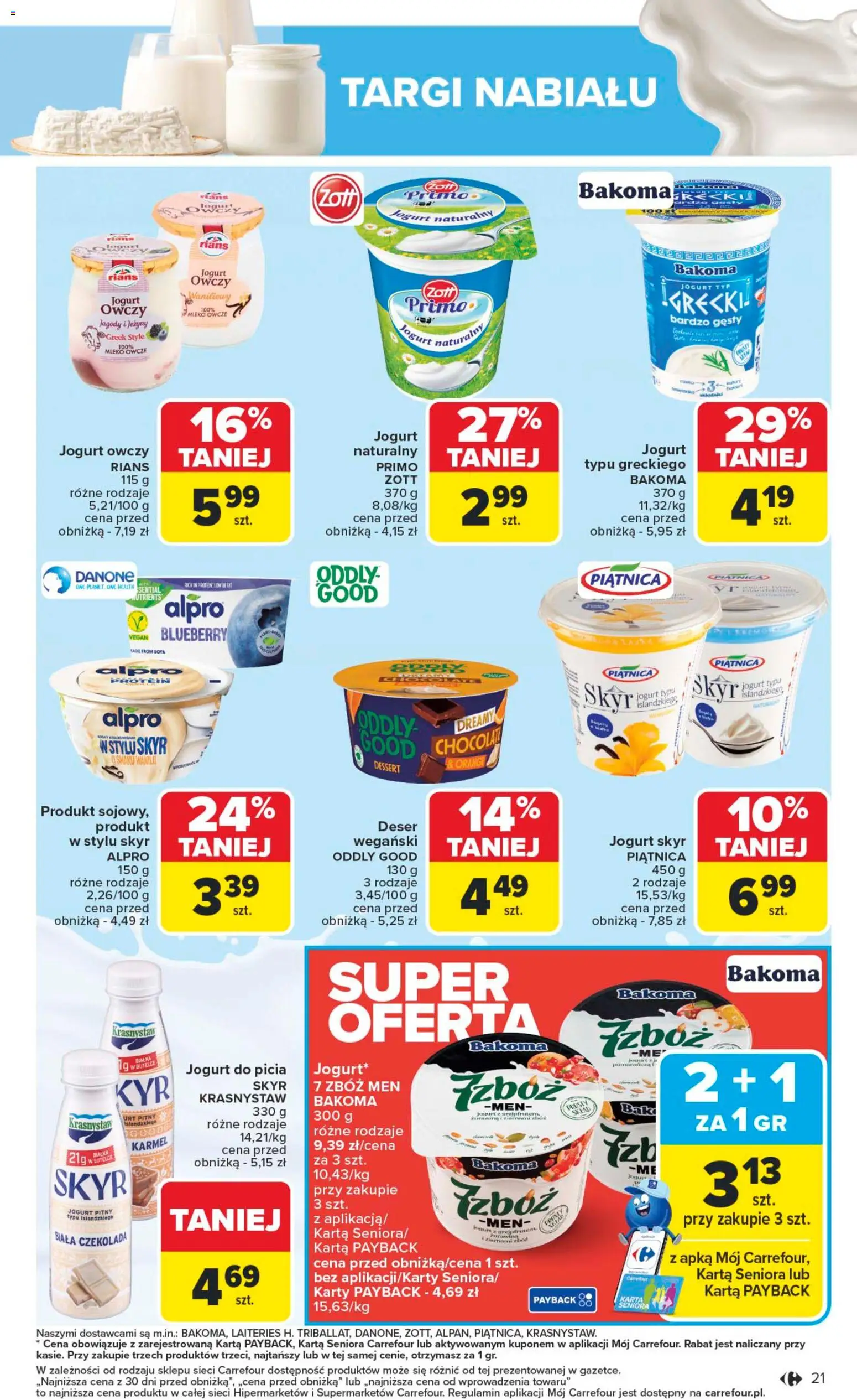 Carrefour Gazetka od 10.11.2025 | Strona: 23 | Produkty: Mleko, Jogurt, Czekolada, Skyr