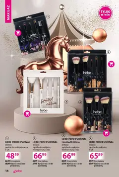 Pogląd oferty "Hebe Gazetka - Katalog" - ważna od 03.11.2025 | Strona: 14 | Produkty: Makijaż
