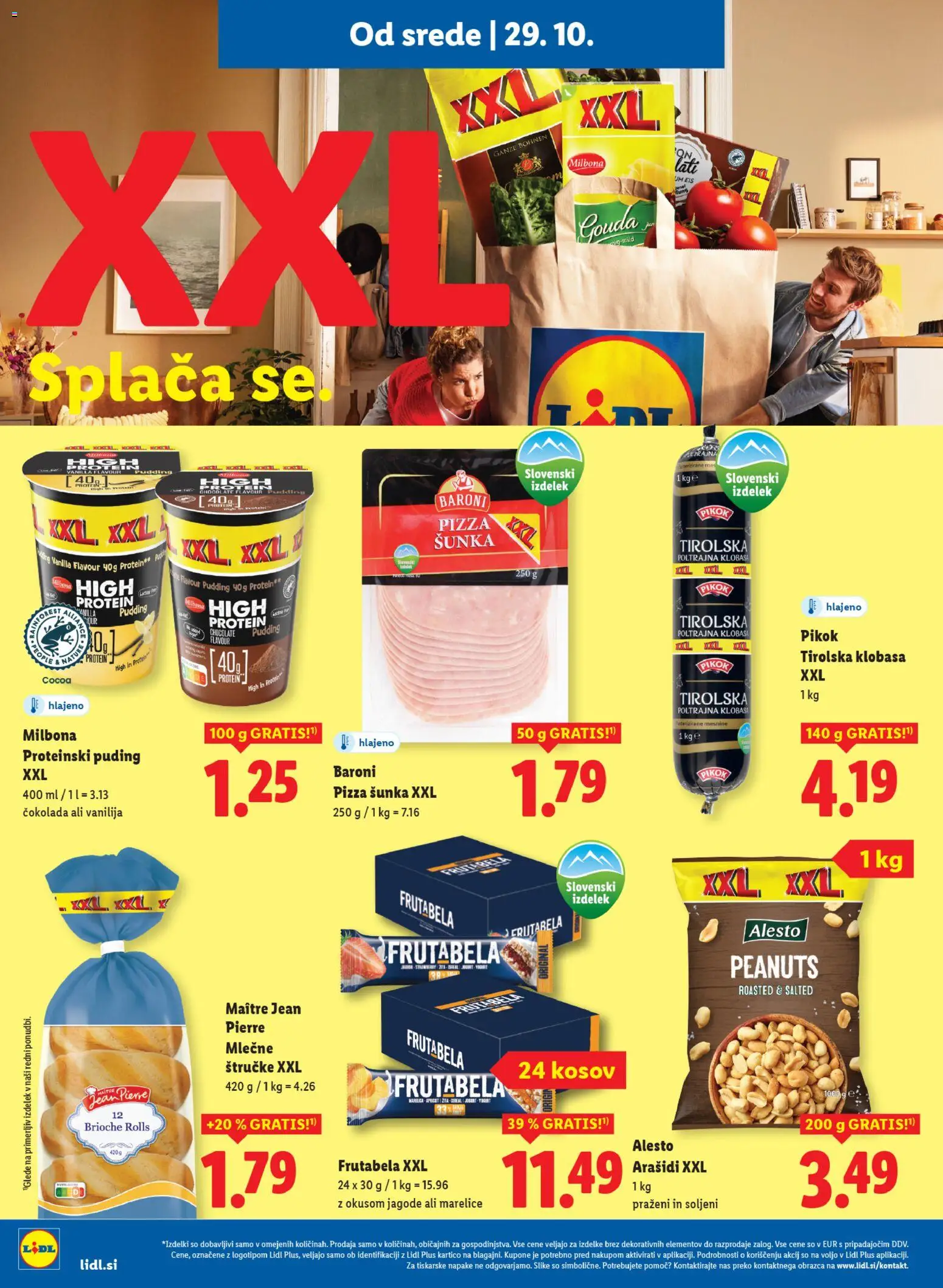 Novi Lidl katalog ponudbe – veljaven od 29.10.2025 | Stran: 14 | Izdelki: Marelice, Arašidi, Jogurt, Cokolada
