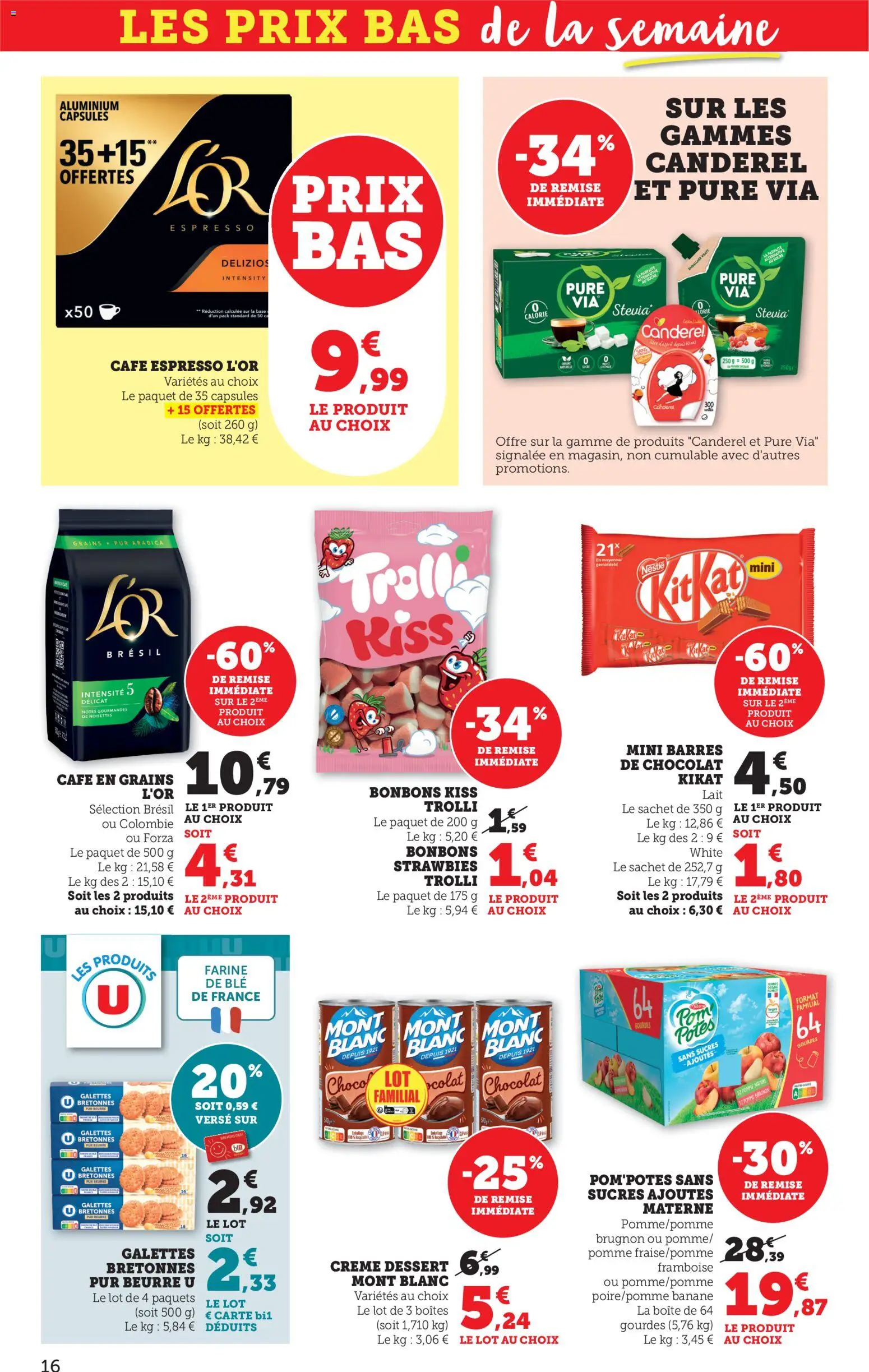 {H1} | Page: 16 | Produits: Framboise, Base, Banane, Beurre