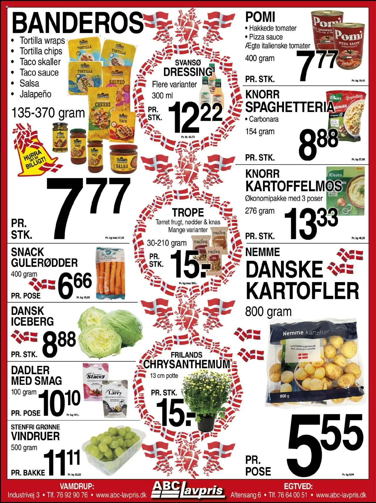 Abc Lavpris tilbudsavis – gyldig fra 17.09.2025 | Side: 6 | Produkter: Pizza, Tomater, Chips, Gulerødder