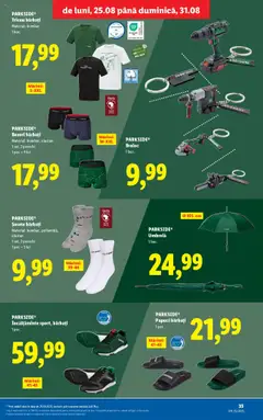 PARKSIDE® Boxeri bărbați, Material: bumbac, elastan, 1 set, 2 perechi, 1 per. = 9 lei – valabil de la 25.08.2025 | Pagină: 35 | Produse: Bornoz takımı, Tricou, Șosete, Papuci