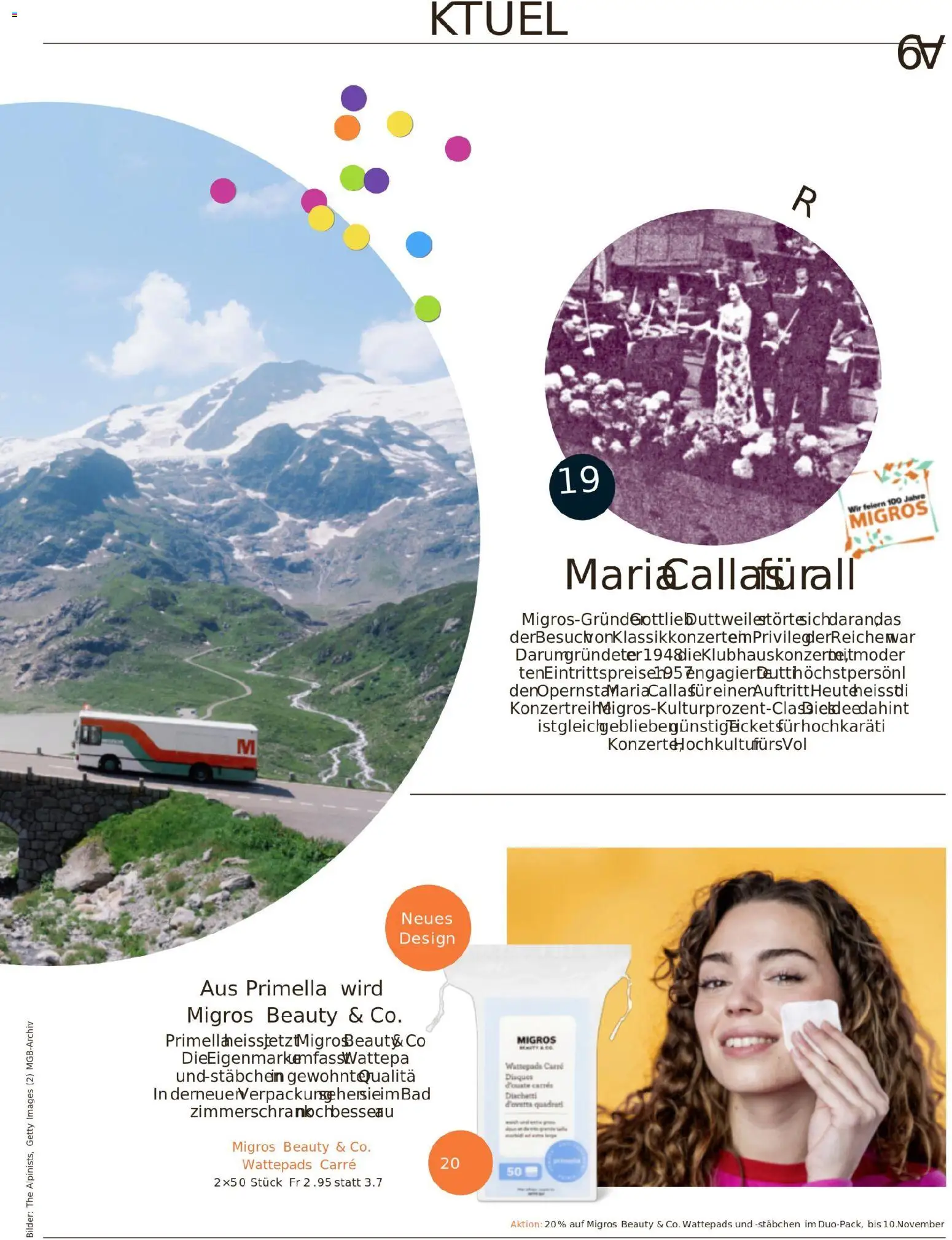 Migros Migros-Magazin-45-2025-d-AA – gültig ab 04.11.2025 | Seite: 9 | Produkte: Bad, Wattepads, Bilder