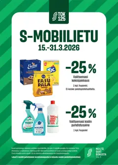 S-market-mainoslehti voimassa 15.03.2026 alkaen