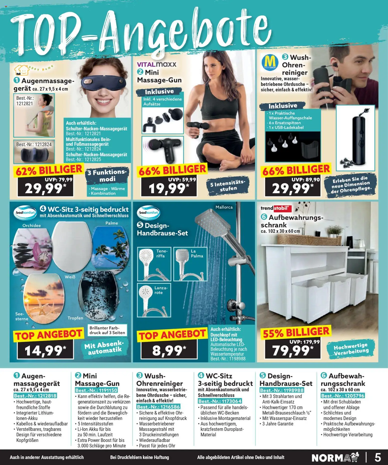 Norma Bestellmagazin  gültig ab 01.11.2025 | Seite: 5 | Produkte: Wasser, Schrank