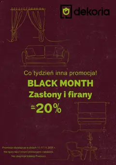 Pogląd oferty "Dekoria Black Friday" - ważna od 11.11.2025