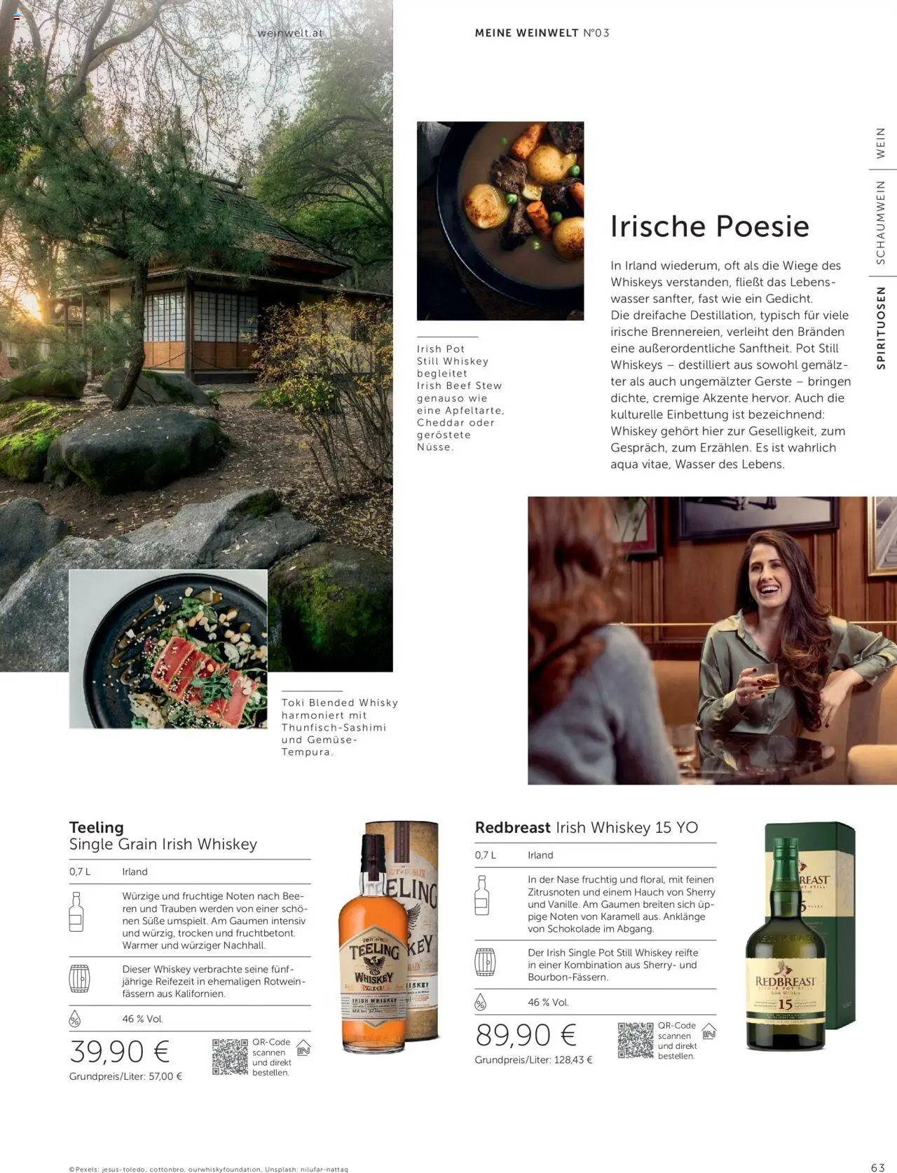 Interspar Weinwelt Magazin Ausgabe Herbst gültig ab 10.09.2025 | Seite: 63 | Produkte: Wasser, Gemüse, Schokolade, Wein