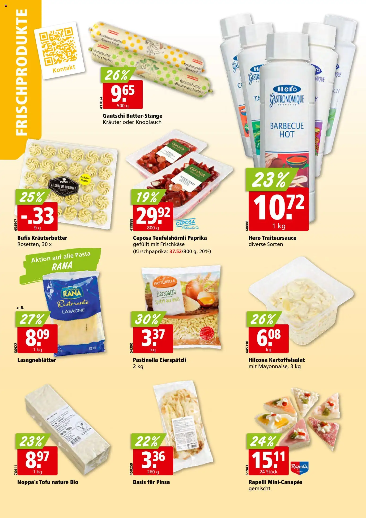 Aligro Aktionen Schlieren, Gossau SG, Frauenfeld, Rapperswil-Jona, Sargans, Bern, Brüttisellen, Pratteln, Emmen, Spreitenbach – gültig ab 15.12.2025 | Seite: 16 | Produkte: Kräuterbutter, Butter, Pasta, Knoblauch