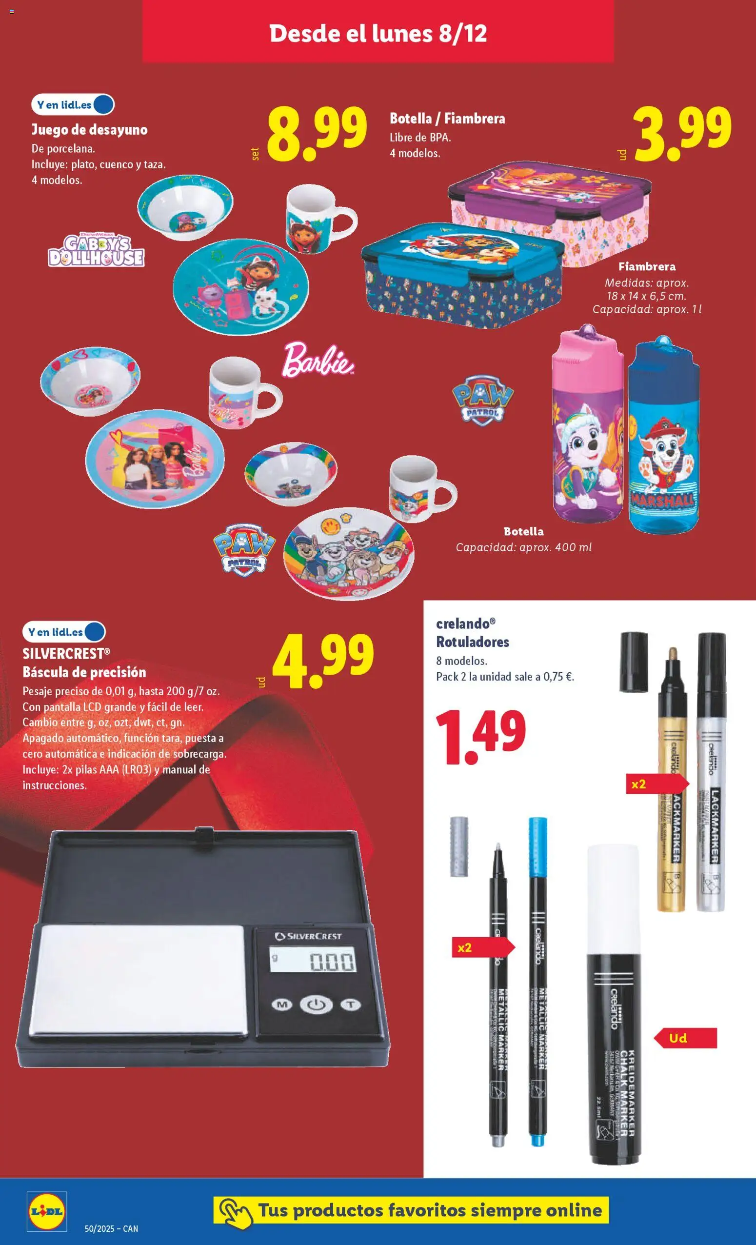 Lidl - Canarias │ válido desde el 08.12.2025 | Página: 10 | Productos: Fiambrera