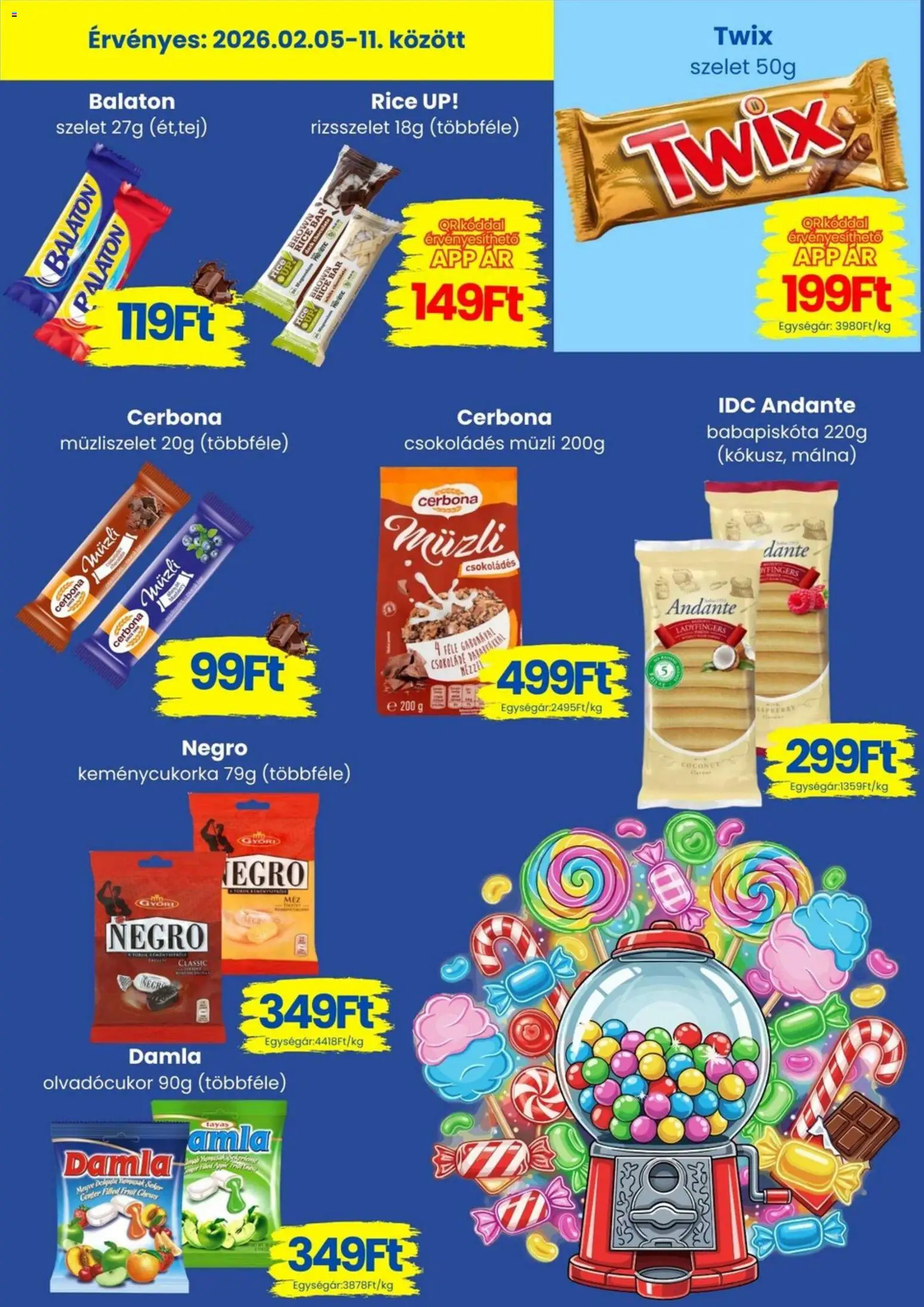 Magnetic akciós ujság - amely érvényes a következő dátumtól: 05.01.2026 | Oldal: 5 | Termékek: Málna, Müzli, Babapiskóta, Csokoládé
