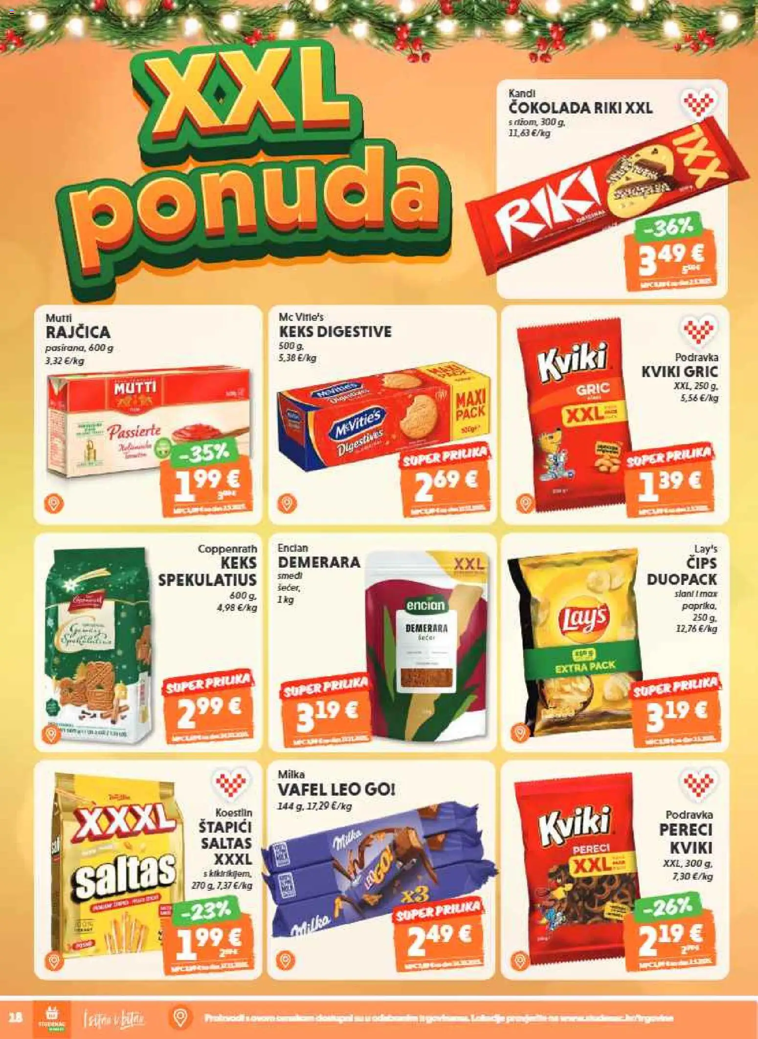 Studenac katalog | vrijedi od 10.12.2025 | Stranica: 18 | Proizvodi: Keks, Milka, Rajčica, Pereci