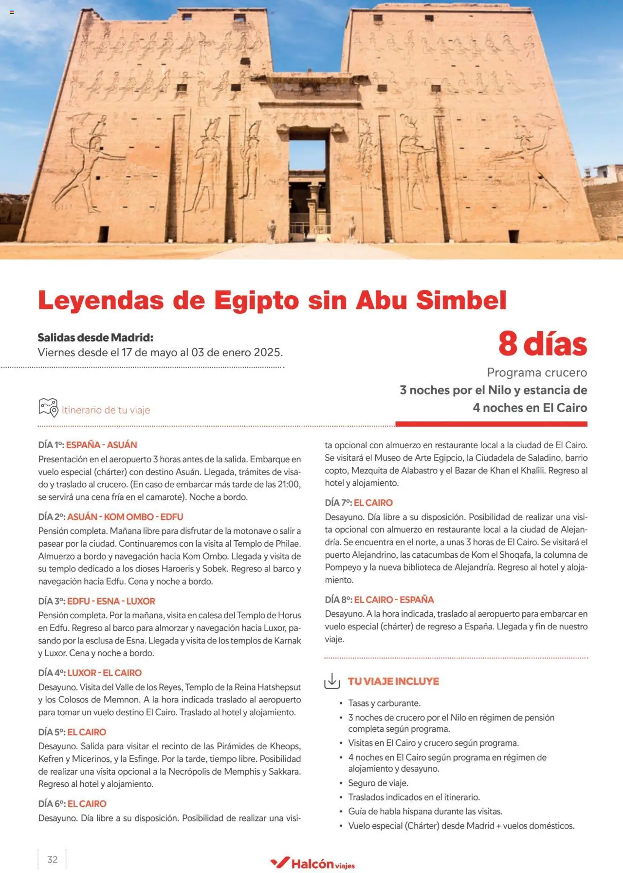 Halcón Viajes Egipto │ válido desde el 15.04.2024 | Página: 32 | Productos: Navegación, Biblioteca