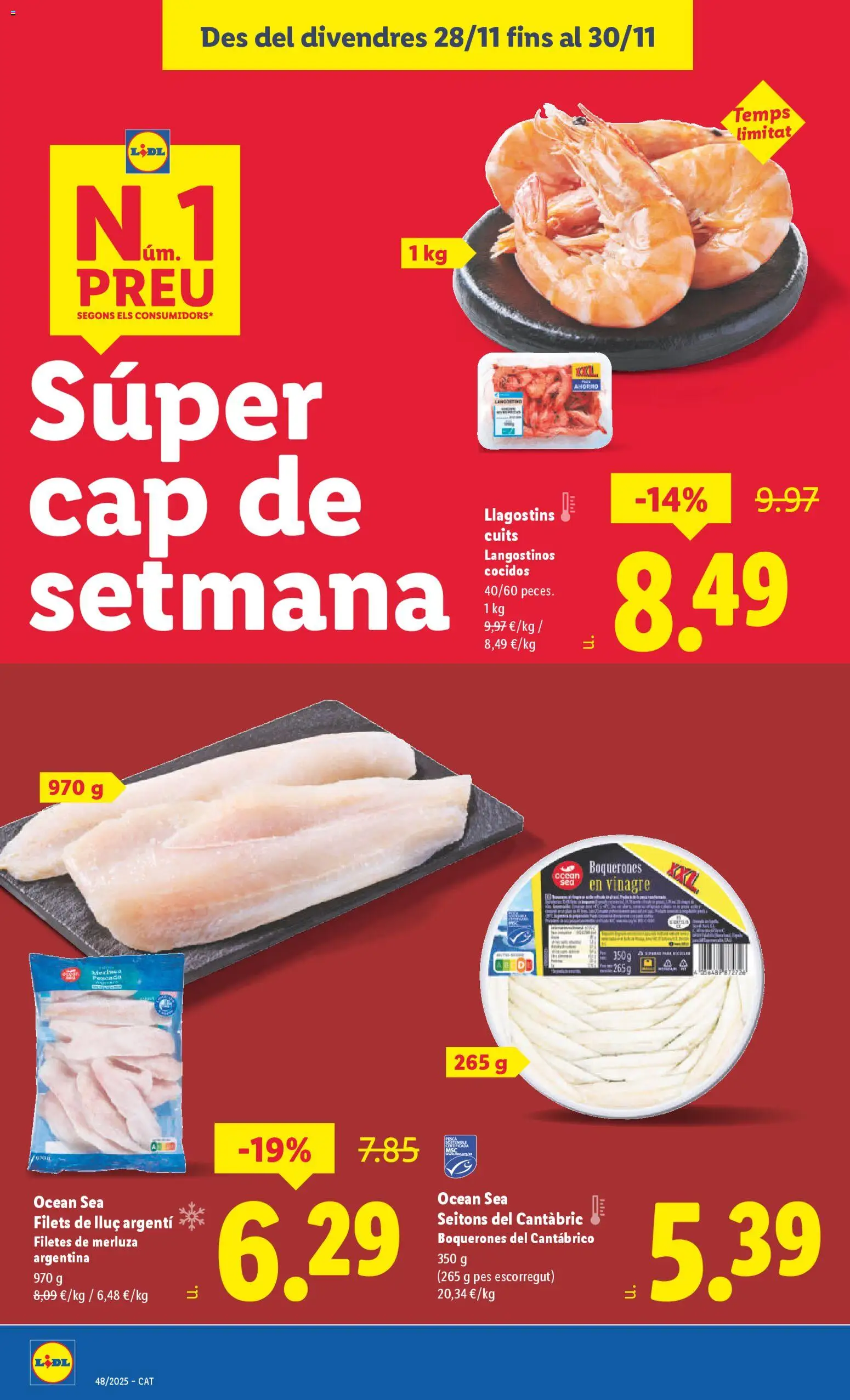 Lidl folleto │ válido desde el 24.11.2025 | Página: 20 | Productos: Filetes de merluza, Δεξαμενή