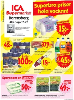 ICA Supermarket - Borensberg - Förhandsvisning av reklamblad från butik ICA Supermarket aktuell från 27.10.2025