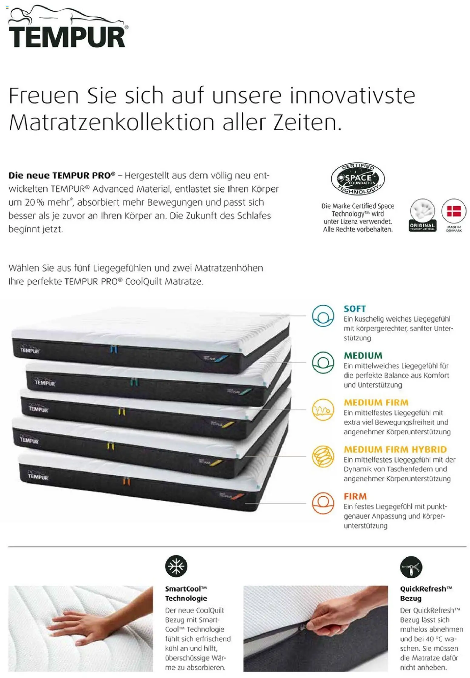 Segmüller Tempur – gültig ab 03.11.2025 | Seite: 2 | Produkte: Matratze, Foundation
