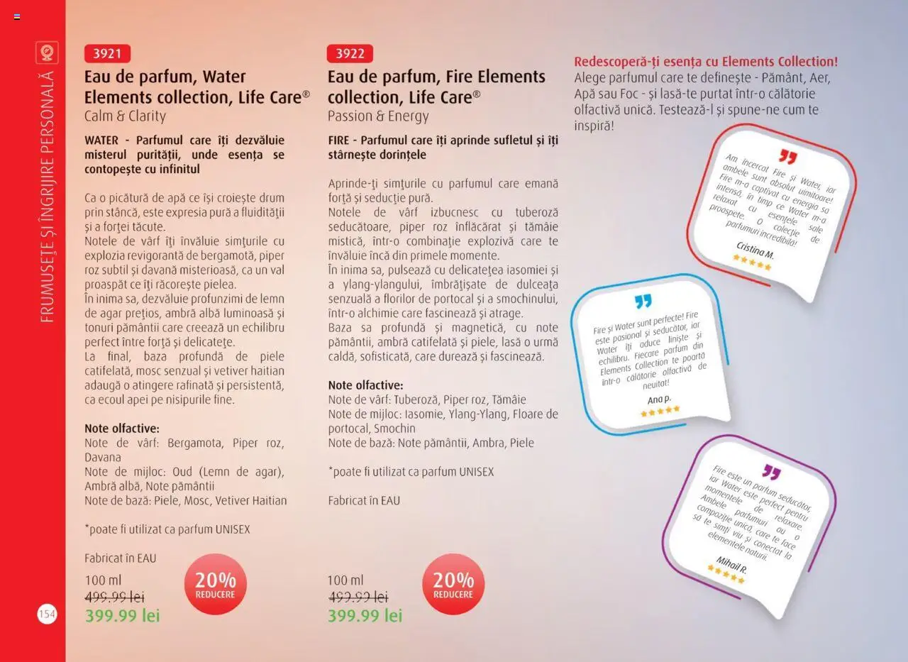 Life Care catalog - Aprilie/Octombrie – valabil de la 01.04.2025 | Pagină: 156 | Produse: Parfum, Apă, Piper