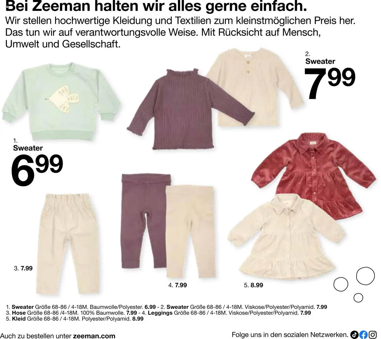 Zeeman Babyprospekt - gültig ab dem 18.07.2025 | Seite: 26 | Produkte: Hose, Leggings, Kleid
