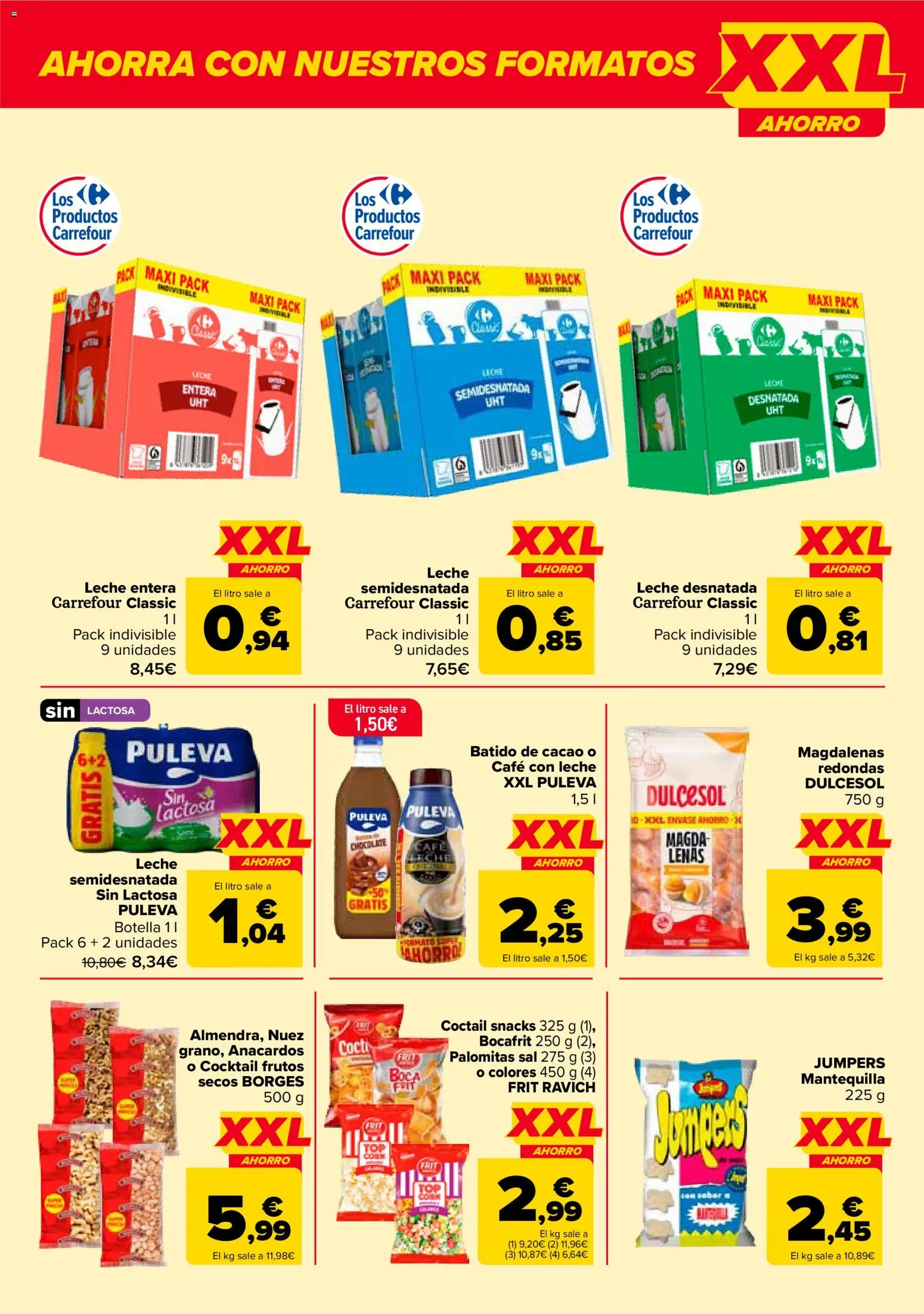 Carrefour folleto │ válido desde el 12.02.2026 | Página: 10 | Productos: Leche entera, Café con leche, Leche, Magdalenas