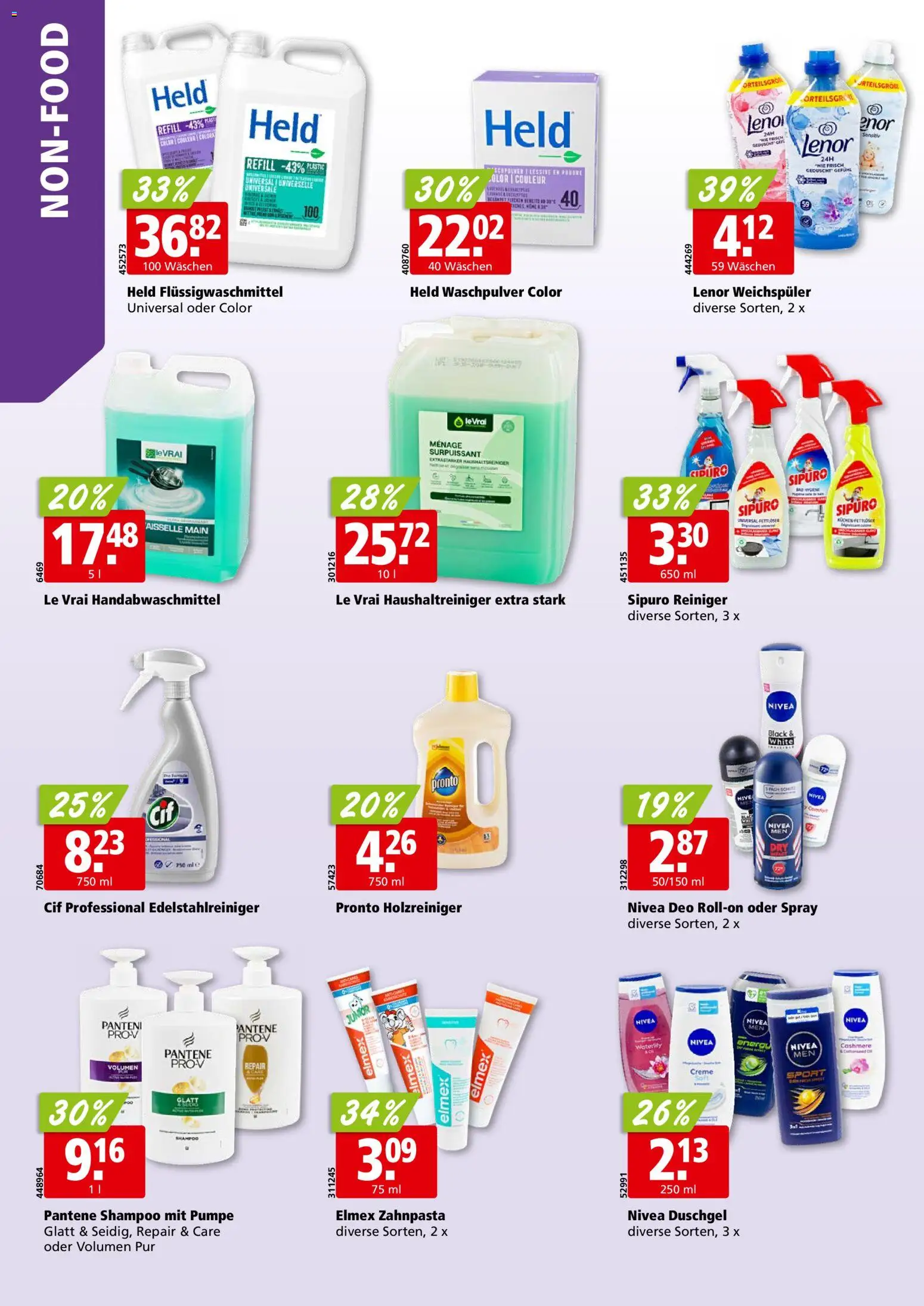 Aligro Aktionen – gültig ab 03.11.2025 | Seite: 30 | Produkte: Shampoo, Zahnpasta, Waschpulver, Creme