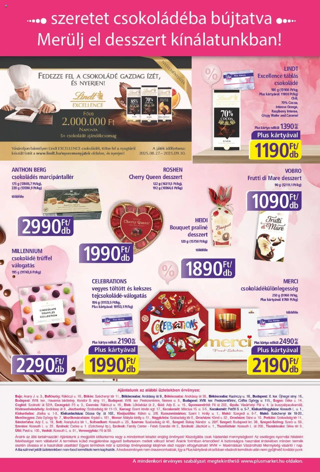 Plus Market akciós ujság - amely érvényes a következő dátumtól: 04.09.2025 | Oldal: 12 | Termékek: Játék, Praliné, Csokoládé