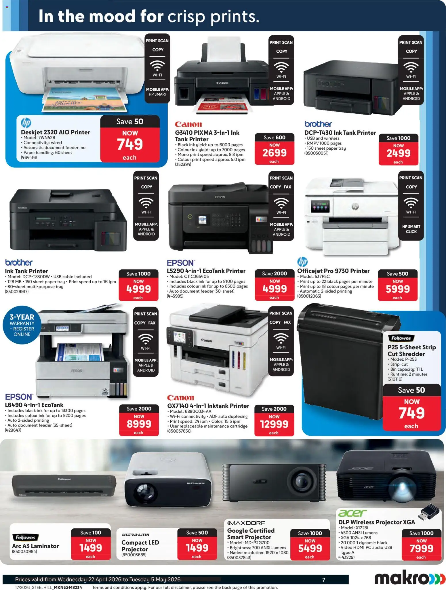 New Makro catalogue – valid from 22.04.2026 | Page: 7 | Products: PC, Audio, Cable, Paper