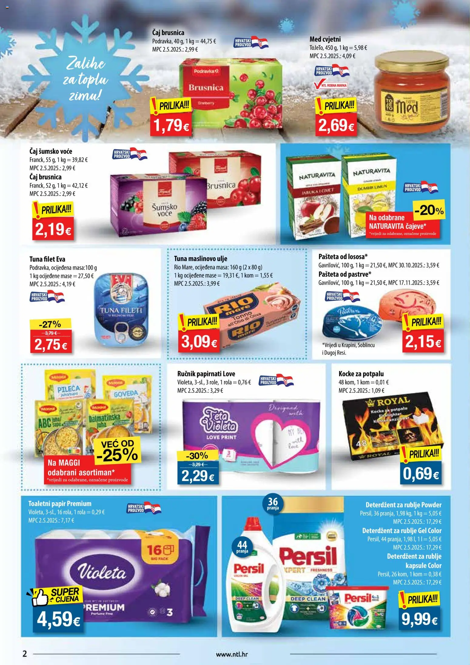 NTL katalog | vrijedi od 28.01.2026 | Stranica: 2 | Proizvodi: Ulje, Podravka, Juha, Tuna