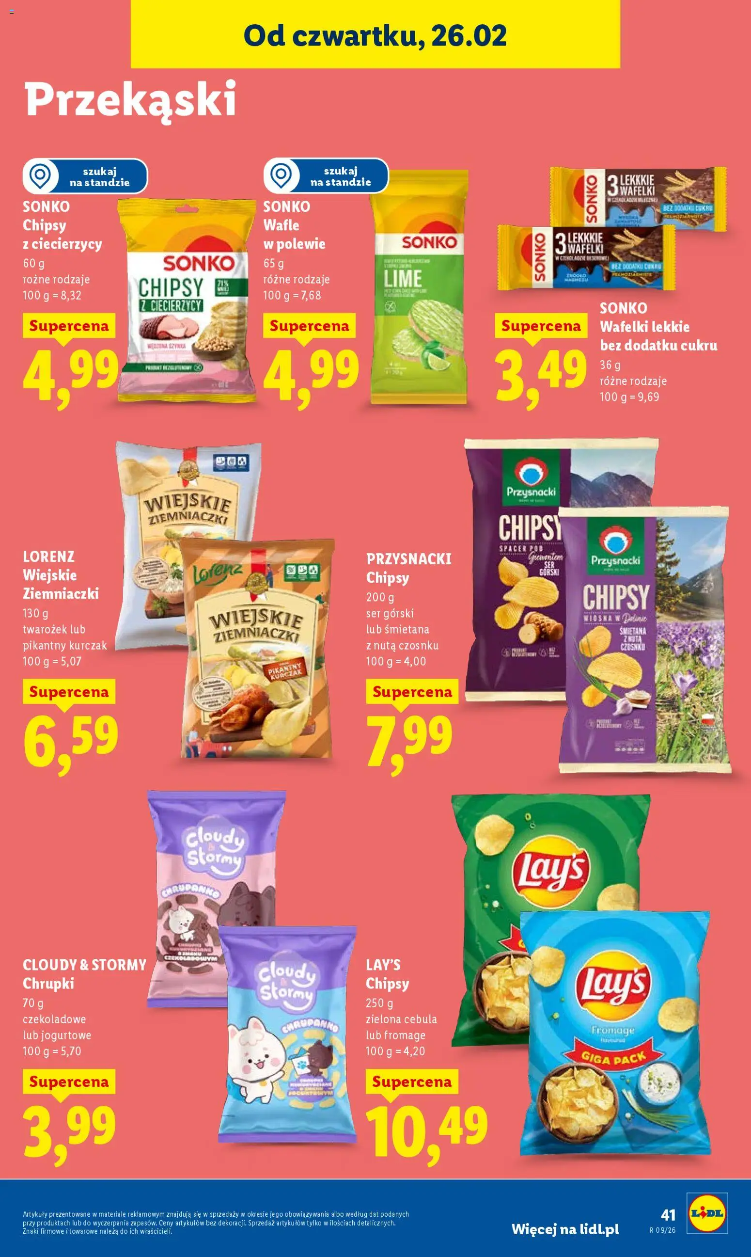 Lidl Polsko leták od 26.02.2026 | Strana: 41 | Produkty: Lay's, Chipsy