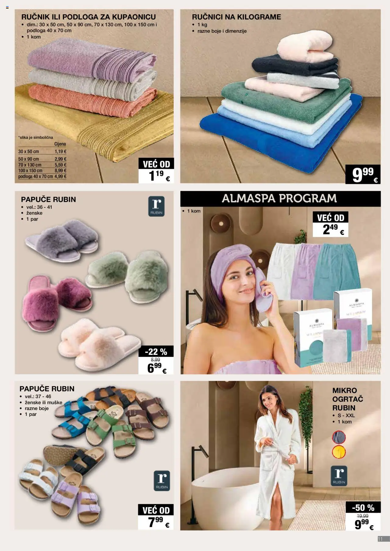 Interspar katalog | vrijedi od 10.09.2025 | Stranica: 11 | Proizvodi: Ručnik, Papuče