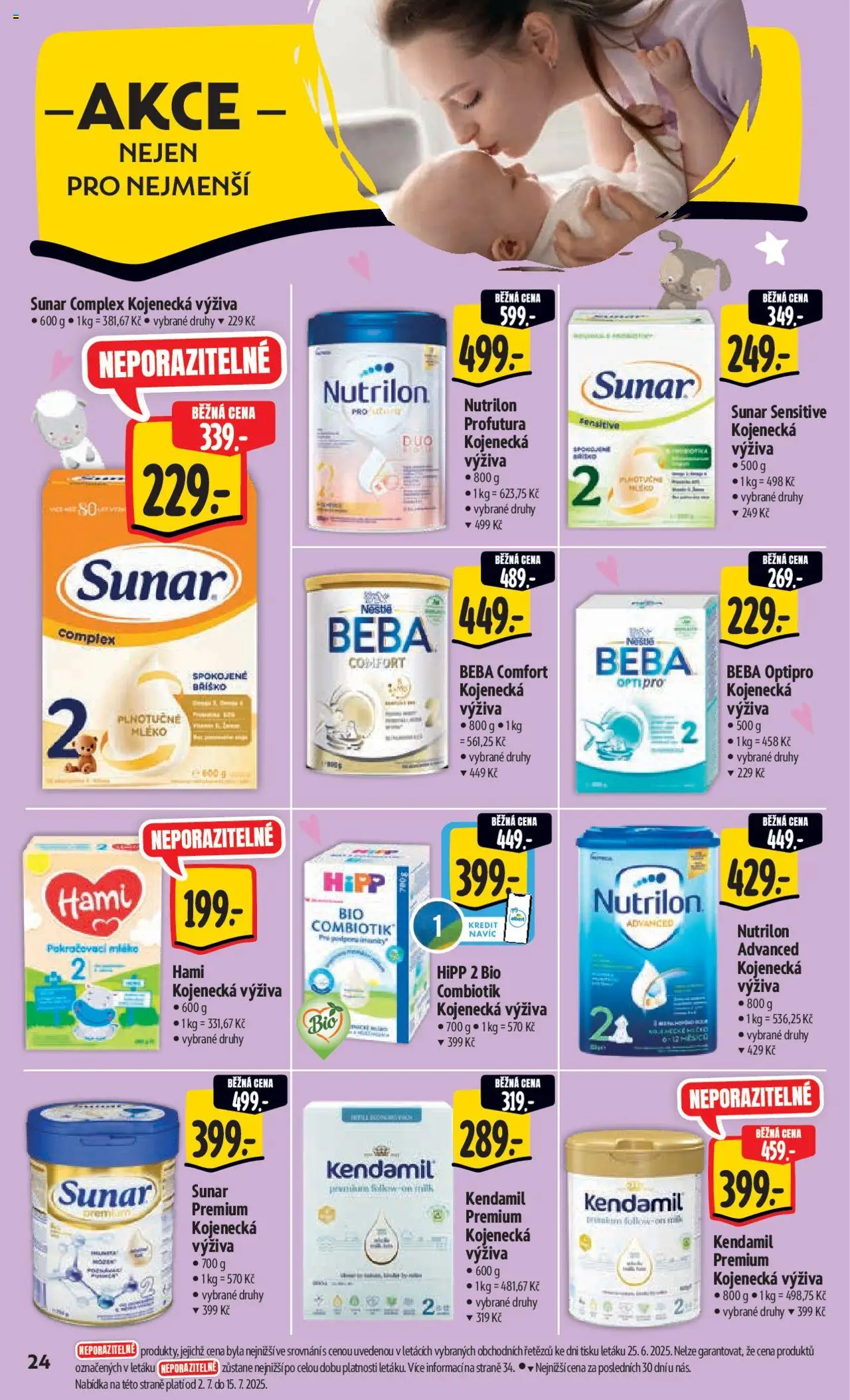 Albert leták - Hypermarket od 02.07.2025 | Strana: 31 | Produkty: Sunar, Beba, Hipp, Nutrilon