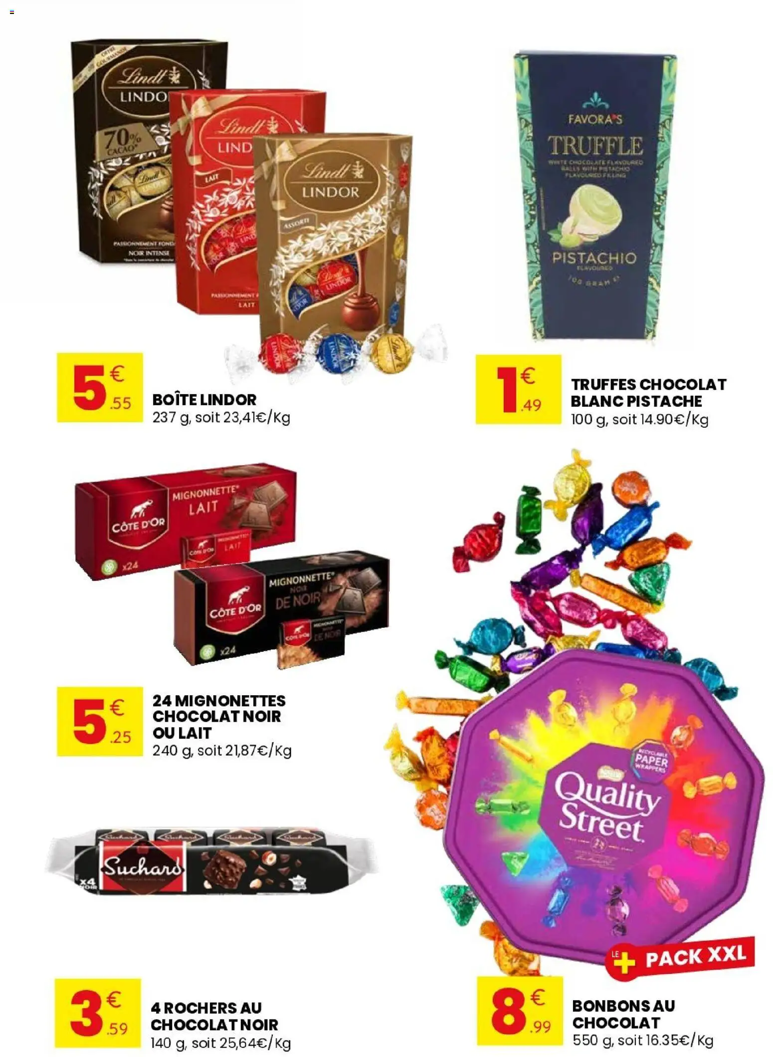 {H1} | Page: 7 | Produits: Mignonnette Côte d'Or, Lait, Chocolat, Bonbons