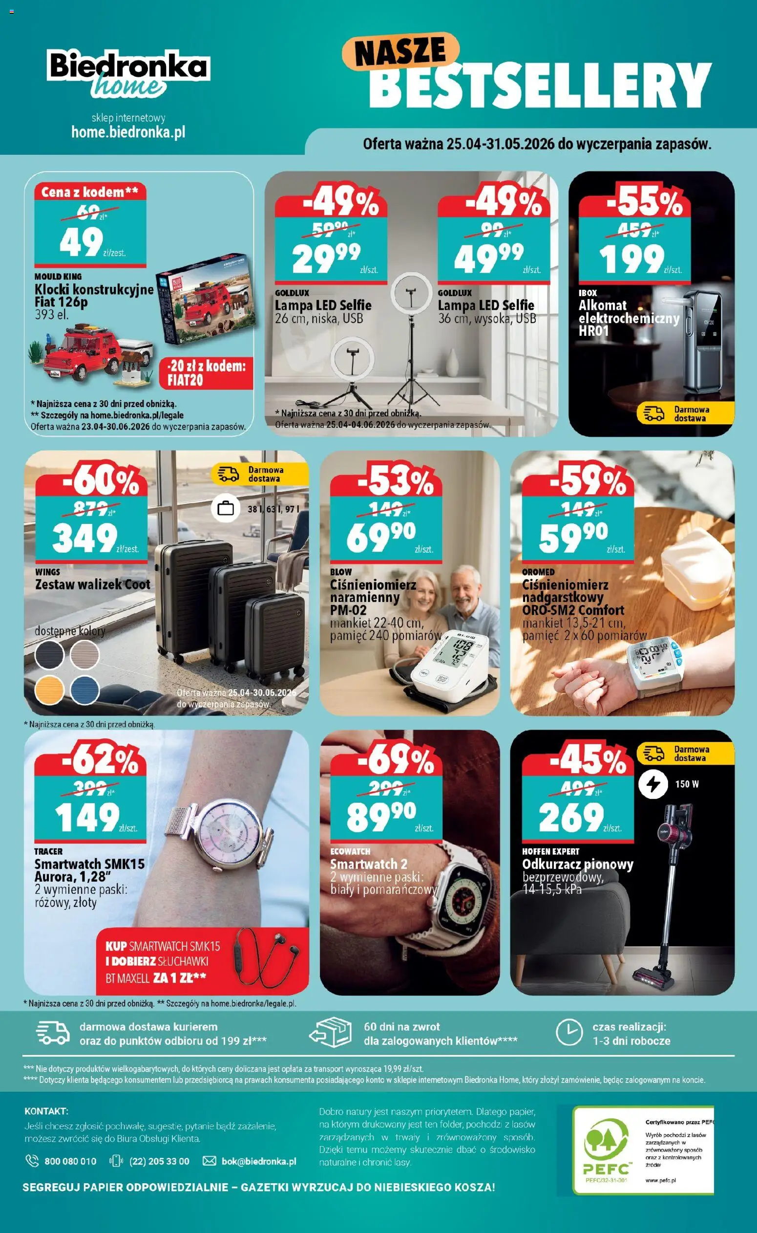 Biedronka Polsko leták - Home od 25.04.2026 | Strana: 6 | Produkty: USB, Lampa, LED