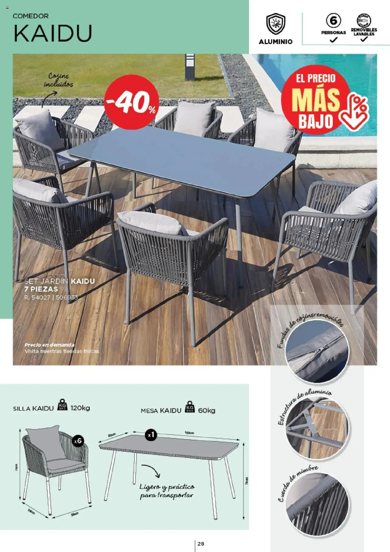 Espaço Casa - Catálogo AireLibre 2025 │ válido de 12.05.2025 | Página: 28 | Produtos: Mesa