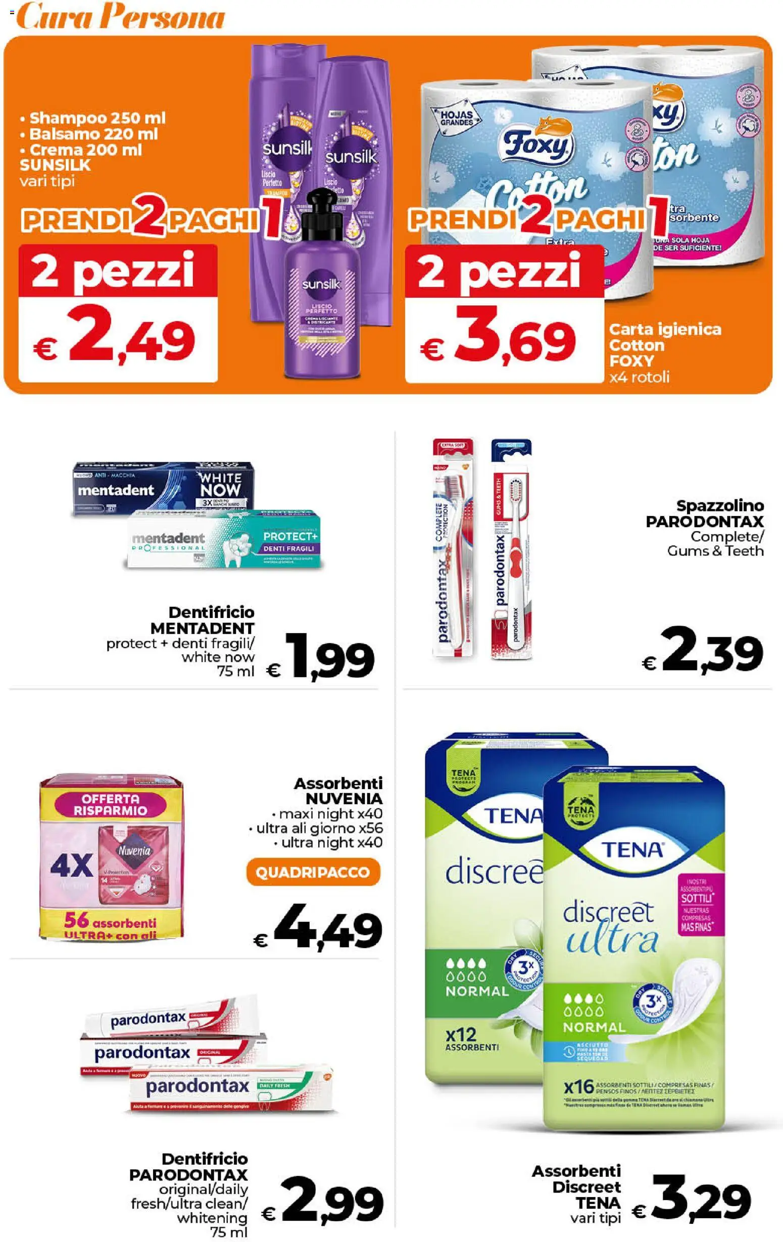 Volantino Ipercoop del 24.02.2026 | Pagina: 45 | Prodotti: Balsamo, Crema, Carta igienica, Spazzolino
