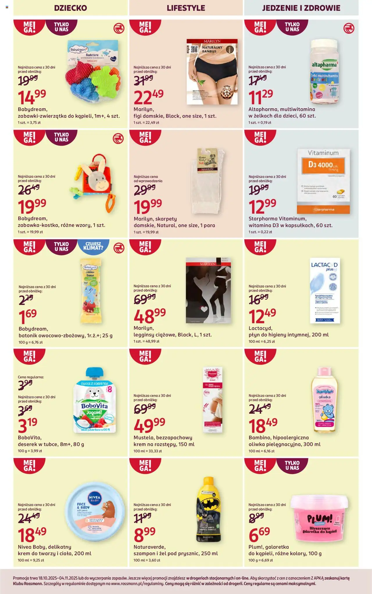 Rossmann Gazetka od 18.10.2025 | Strona: 12 | Produkty: Galaretka, Szampon, Banan, Owoce