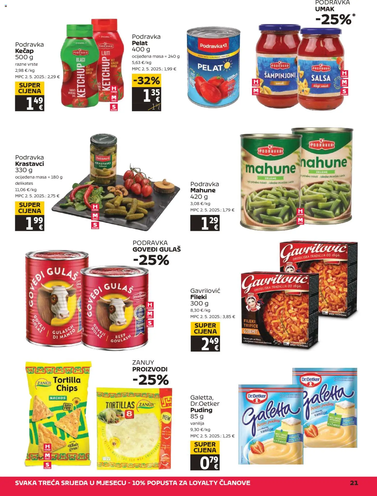 Tommy katalog | vrijedi od 12.02.2026 | Stranica: 21 | Proizvodi: Podravka, Krastavci, Šampinjoni, Umak