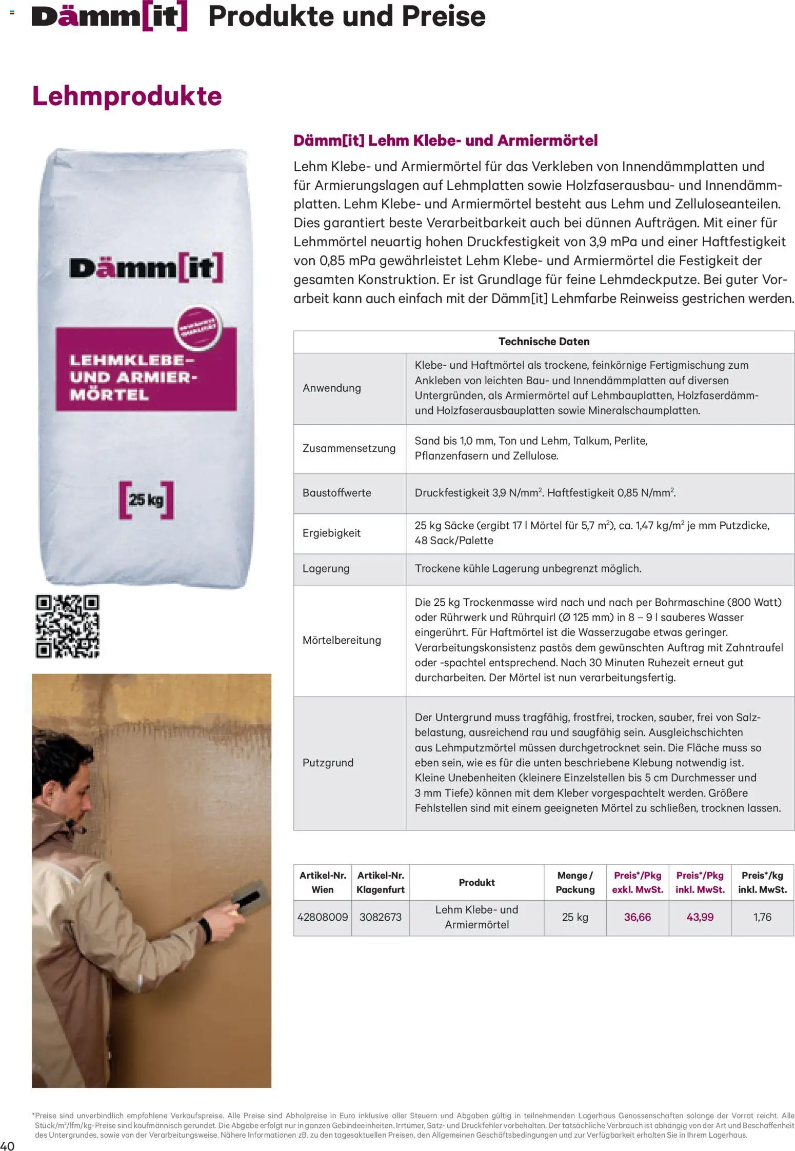 Lagerhaus Dämm[it] Folder gültig ab 02.01.2026 | Seite: 40 | Produkte: Wasser, Salz