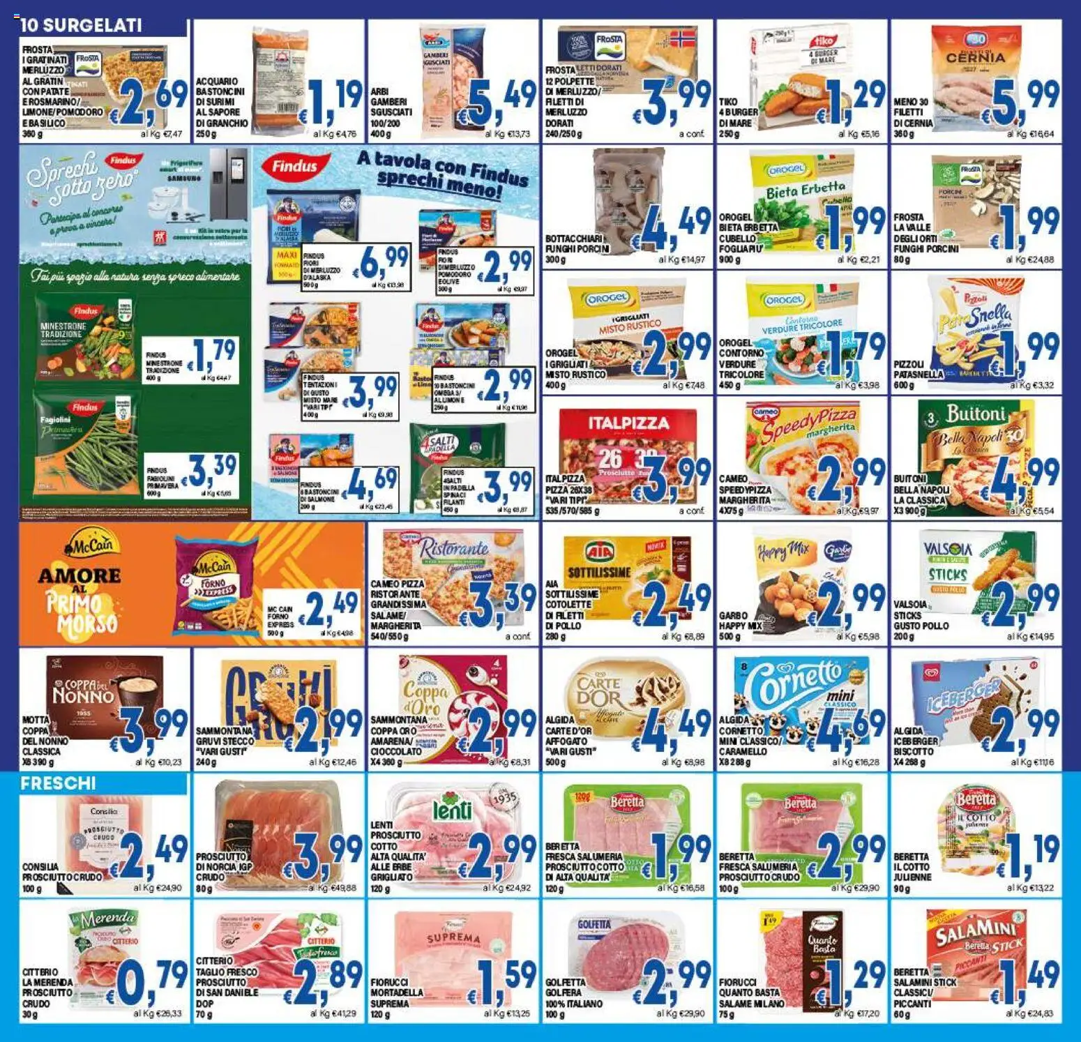 Volantino DEM del 27.11.2025 | Pagina: 10 | Prodotti: Prosciutto Crudo, Pollo, Merluzzo, Fagiolini