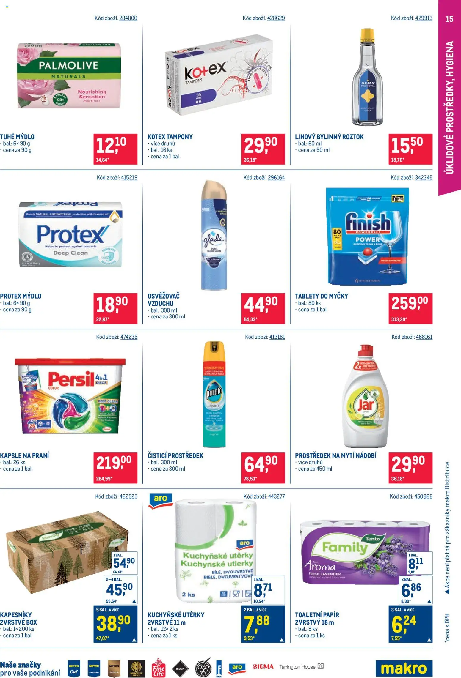 Makro leták - Maloobchod od 28.01.2026 | Strana: 15 | Produkty: Box, Kapsle, Body, Tampony