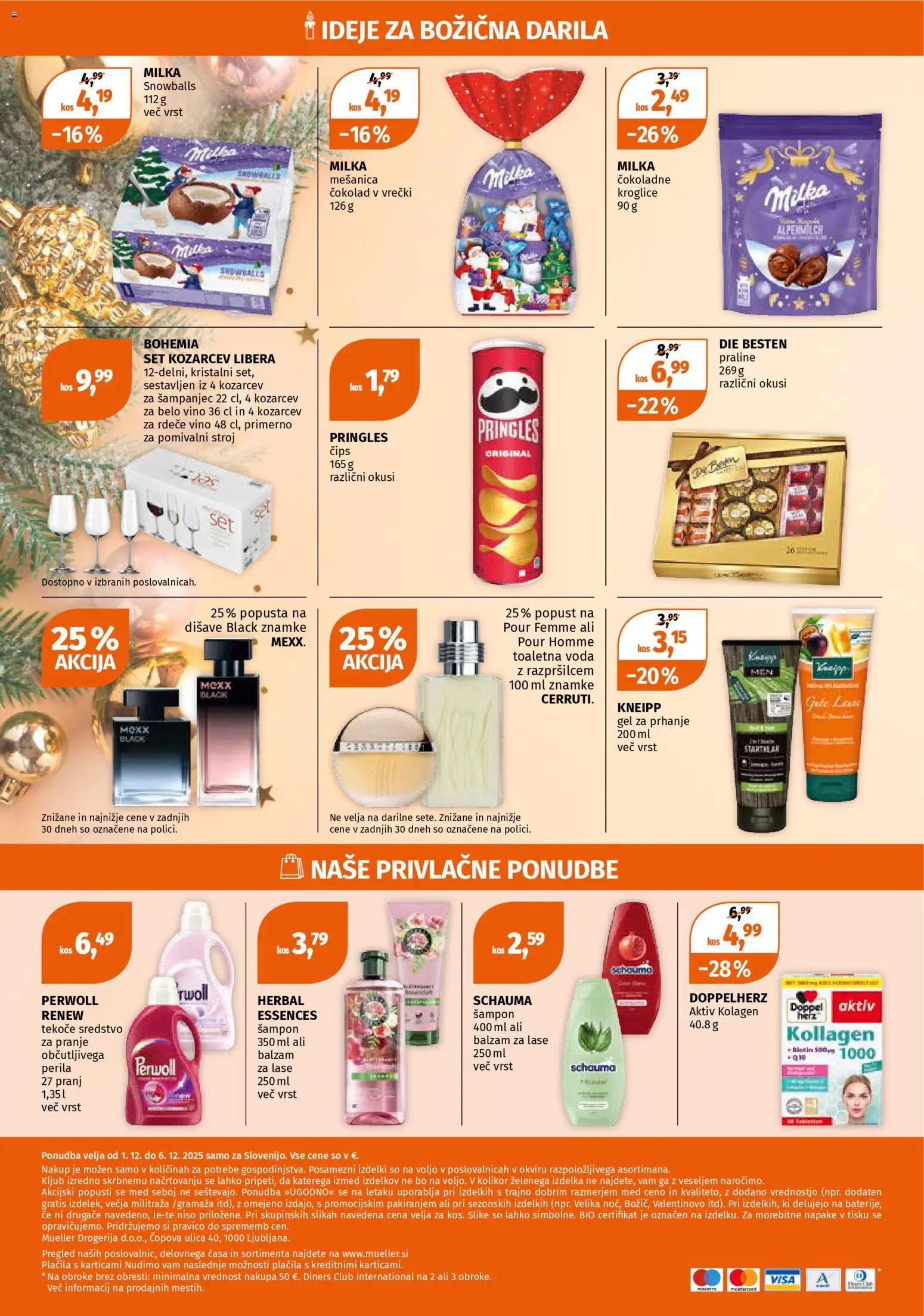 Novi Müller katalog ponudbe – veljaven od 01.12.2025 | Stran: 24 | Izdelki: Kos, Balzam za lase, Vino, Toaletna voda